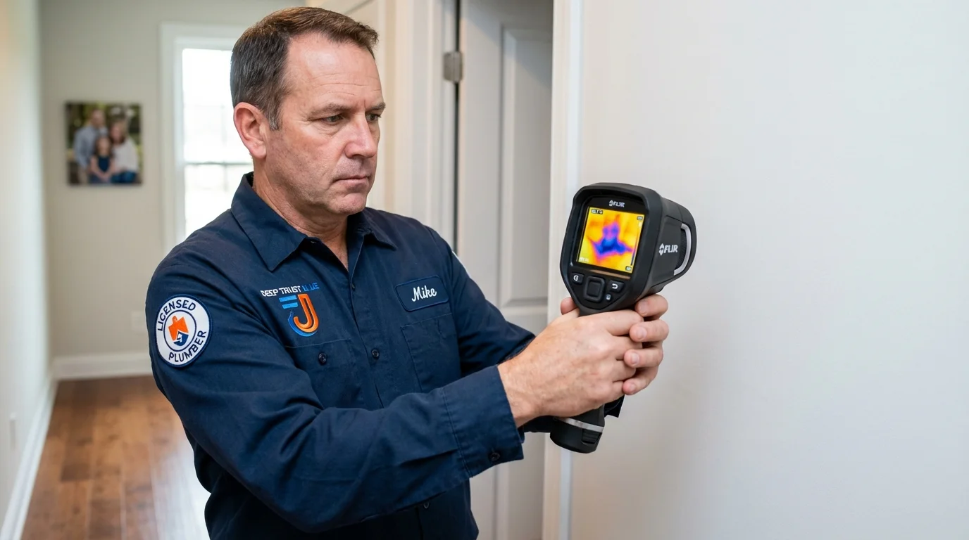 Thermal imaging leak detection by Johns Plumbing LLC in Grand Ledge